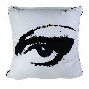 Diane Von Furstenberg Eye Toss Pillow DVF For Target Black White 20 x 20 inch